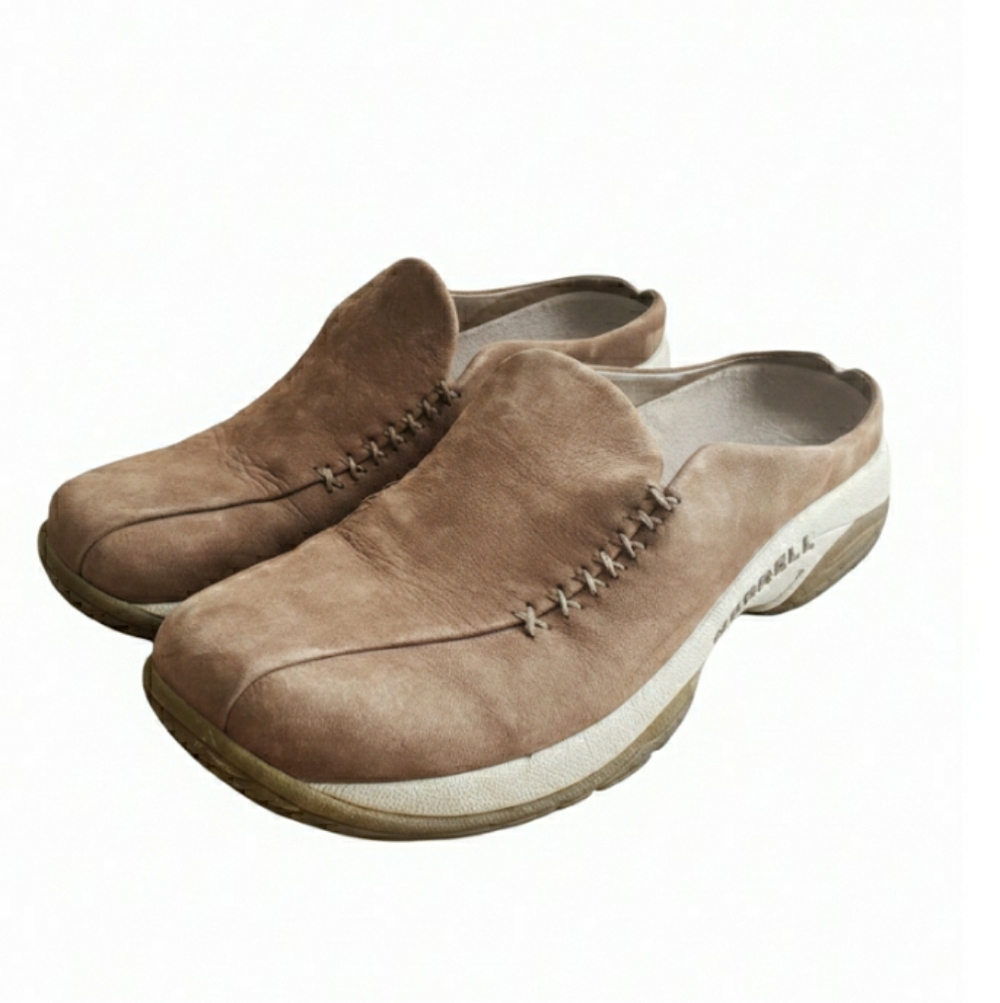 Size 8.5 Merrell Primo Seam Moc suede slip-on shoes Clogs Womens
